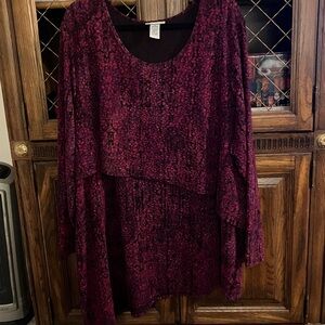 Catherines Deep Burgundy Women's Tunic